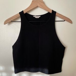 Forever 21 Cropped Black Tank Top